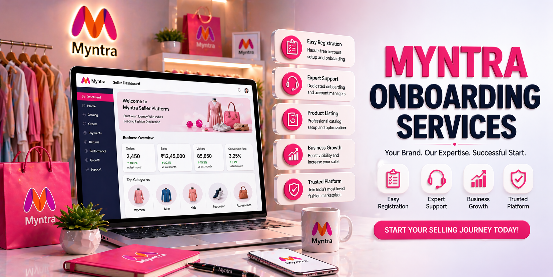 myntra onboarding services